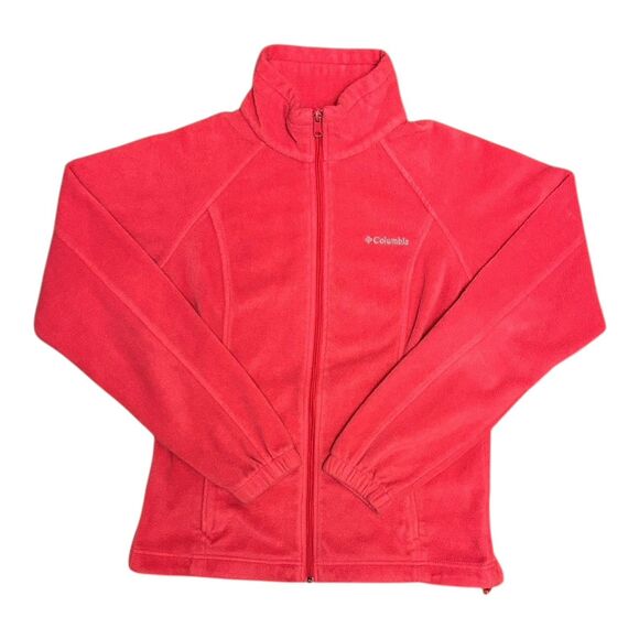 Columbia Full Zip Fleece Jacket – Women’s Medium, Raspberry - Picture 1 of 5